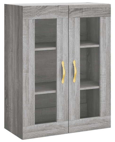 VidaXL Sonoma Szürke Fa Magasszekrény - 69,5x34x180 cm