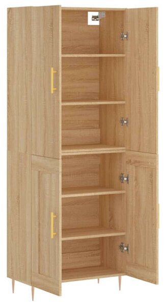 VidaXL sonoma-tölgy szerelt fa magasszekrény 69,5 x 34 x 180 cm