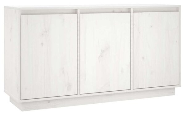 VidaXL Fehér Tömörfa Tálalószekrény - 111x34x60 cm