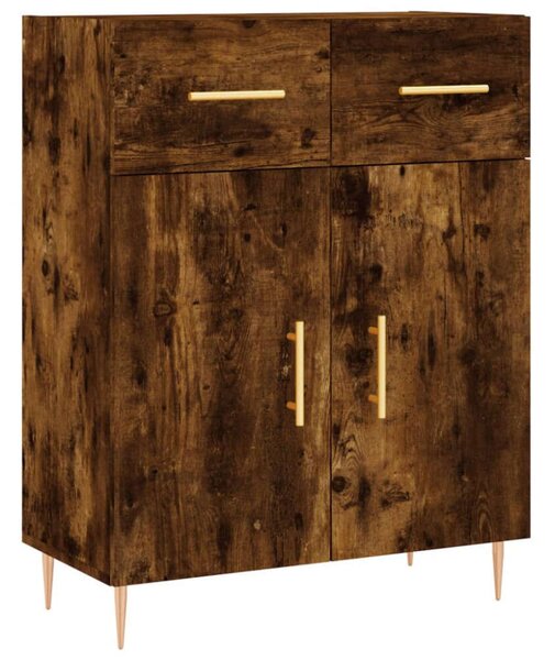 VidaXL füstös tölgy színű szerelt fa magasszekrény 69,5 x 34 x 180 cm