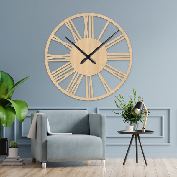 Elegáns nagyméretű római falióra - 80 cm