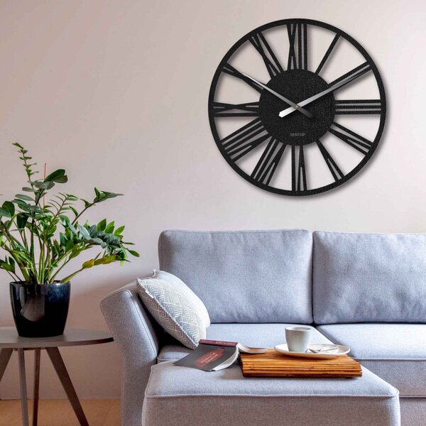 Elegáns nagyméretű római falióra - 80 cm