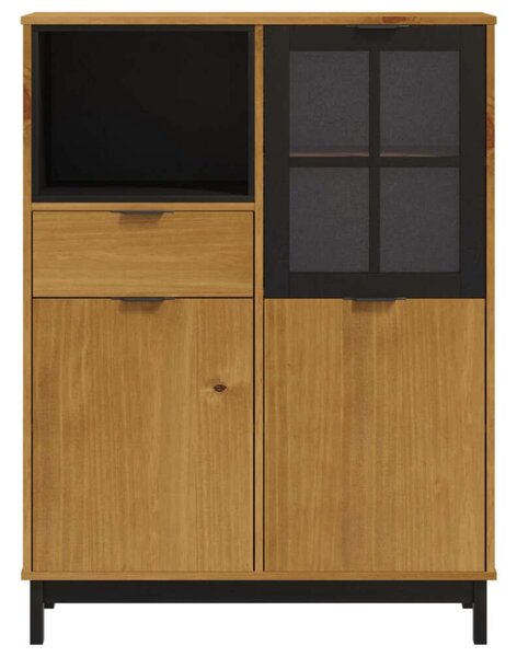 FLAM tömör fenyőfa magasszekrény 92 x 40 x 122,5 cm