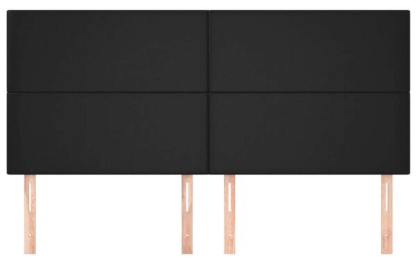 VidaXL Fejtámla Szett - Műbőr - Fekete - 160cm
