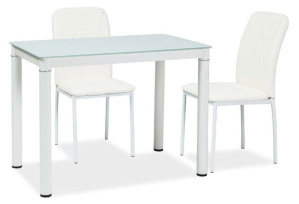 HILMA 110x70 étkezőasztal, 110x75x70, fehér