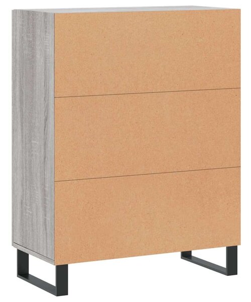 VidaXL szürke sonoma színű szerelt fa tálalószekrény 69,5 x 34 x 90 cm