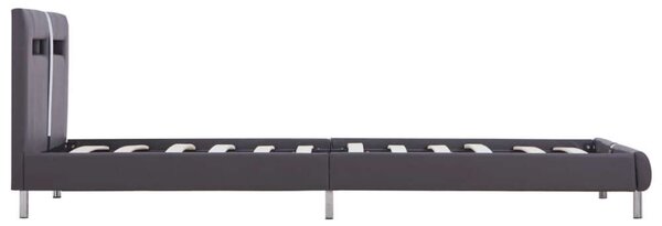 VidaXL LED-es Ágykeret - Műbőr - 90x200 cm