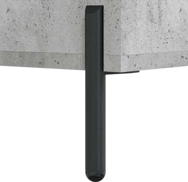 Modern Magas Szekrény - Beton Szürke - 34,5x34x180 cm