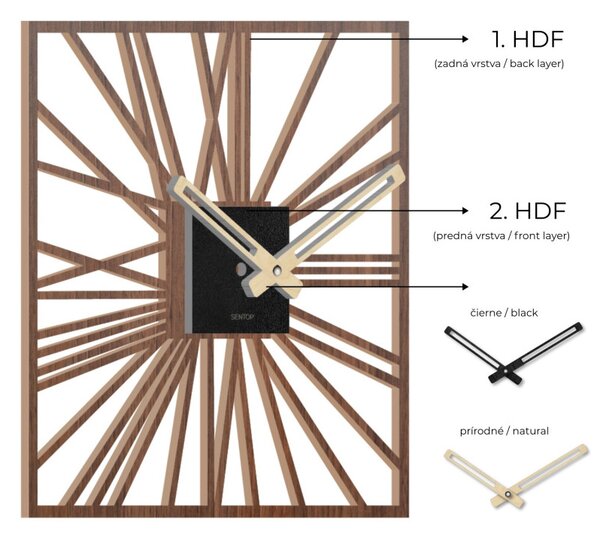 Fa falióra | HDFK038 | wenge diófa