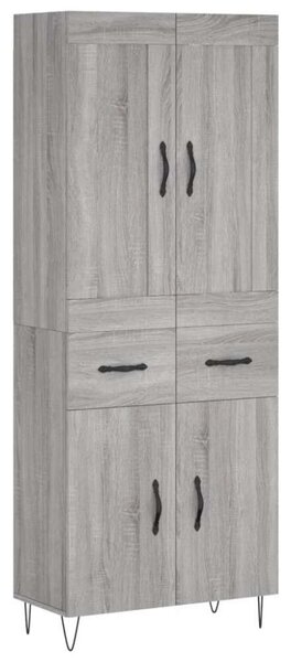 VidaXL szürke sonoma szerelt fa magasszekrény 69,5 x 34 x 180 cm
