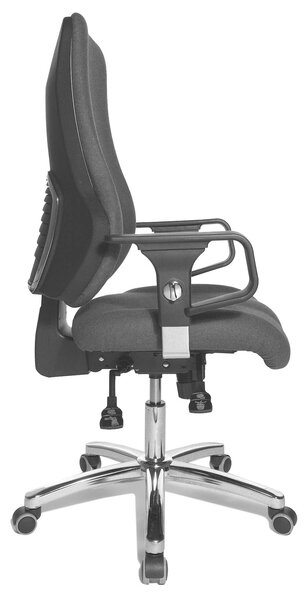 Topstar Sitness 55 szinkronmechanikás irodai szék, állítható magasságú karfával, sötétszürke