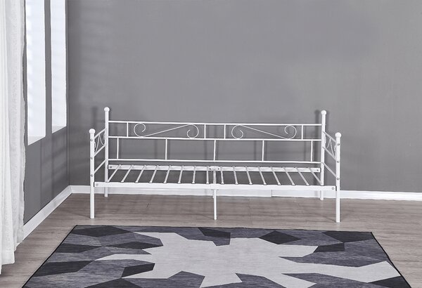 Egyszemélyes ágy 90 cm Rossa (ágyráccsal) (fehér)