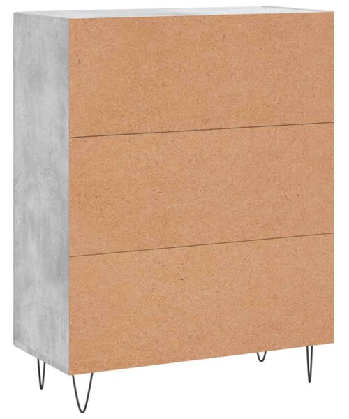 VidaXL Tálalószekrény - Beton Szürke - 69,5x34x90 cm