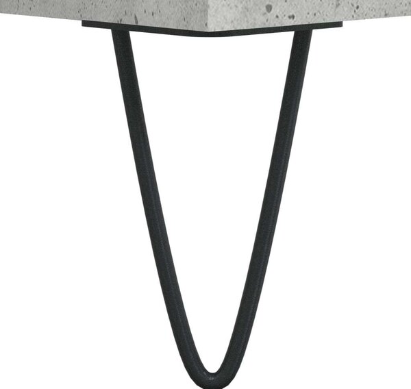 VidaXL Tálalószekrény - Beton Szürke - 69,5x34x90 cm