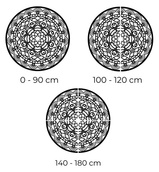 Faragott modern mandala életvirág - ZIBEZI