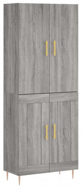 VidaXL Sonoma Szürke Magasszekrény - 180 cm