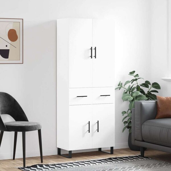 VidaXL Fehér Magasszekrény - 69,5x34x180 cm