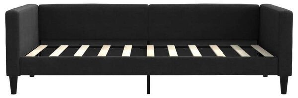 VidaXL fekete kihúzható szövet heverő 90 x 190 cm