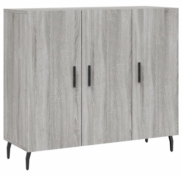 VidaXL szürke sonoma színű szerelt fa tálalószekrény 90 x 34 x 80 cm