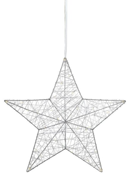 Markslöjd Markslöjd 703436 - LED Karácsonyi dekoráció ARTUR 30xLED/0,9W/4,5V ezüst 50 cm ML0814
