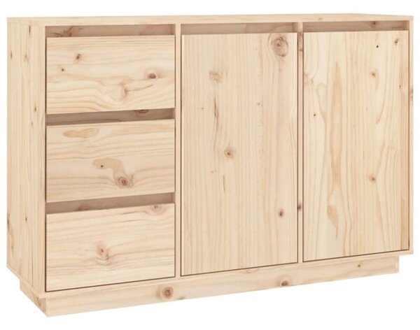 VidaXL tömör fenyőfa tálalószekrény 111 x 34 x 75 cm