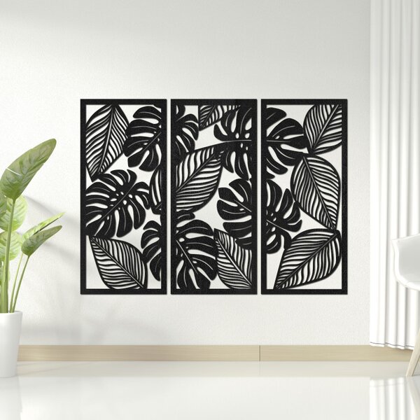 Háromrészes monstera falfestmény | LAJFEN