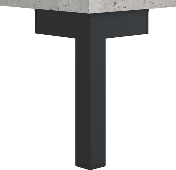VidaXL Magasszekrény - Fa - Betonszürke - 69,5x34x180 cm