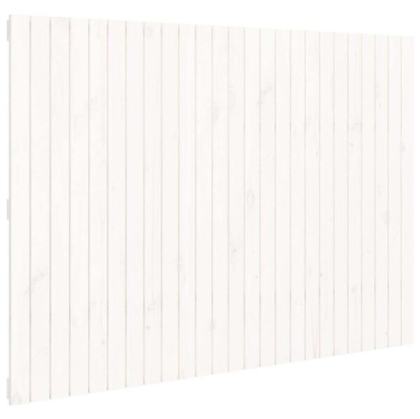 VidaXL Fehér Fenyőfa Fali Fejtámla - 160x110 cm