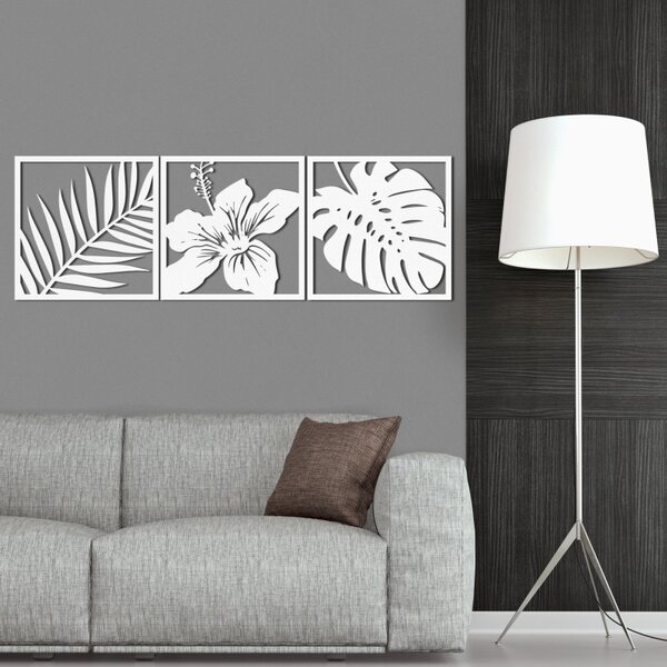 A kép pálmalevél, hibiszkusz virág, monstera levél - NOTURAL