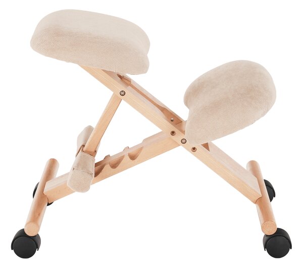 Z0ND0 Ergonomikus térdeplőszék Gloire (krém + bükk). 1028731
