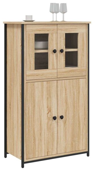 VidaXL sonoma-tölgy szerelt fa magasszekrény 62 x 32 x 106,5 cm