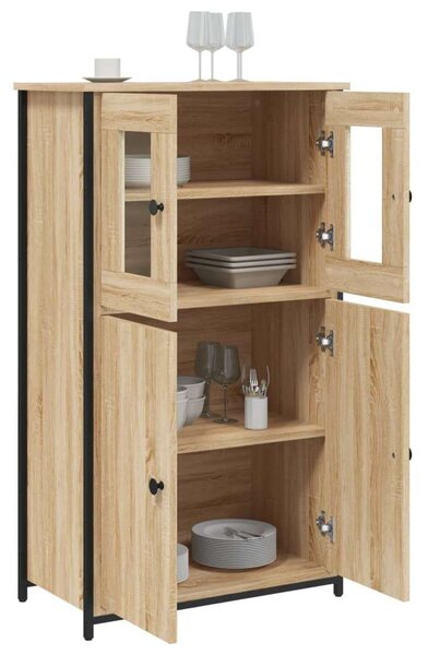 VidaXL sonoma-tölgy szerelt fa magasszekrény 62 x 32 x 106,5 cm