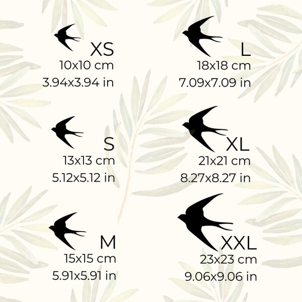 Fából készült faldekorációk repülő madarak - FLOCK