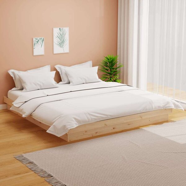 VidaXL tömör fa ágykeret matrac nélkül 160 x 200 cm
