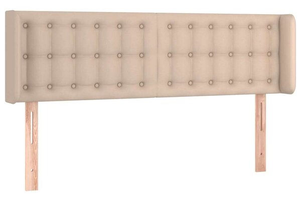 LED-es Ágyfejtámla - Cappuccino Műbőr - 147x16x78/88cm