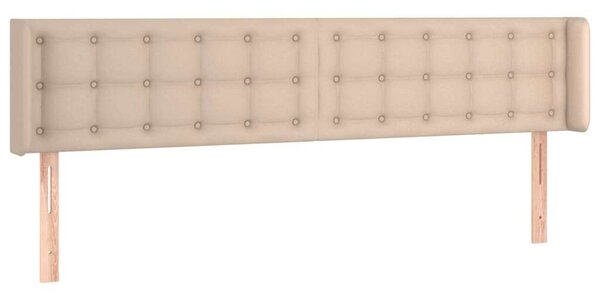 Cappuccino színű műbőr led-es fejtámla 163x16x78/88 cm