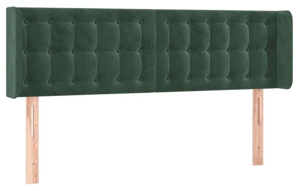 Bársony Fejtámla LED-del - Sötétzöld - 147cm