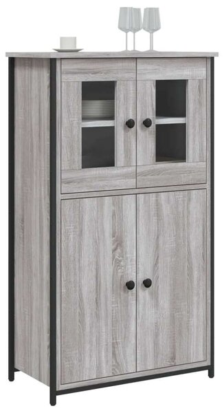 VidaXL szürke sonoma színű szerelt fa magasszekrény 62 x 32 x 106,5 cm
