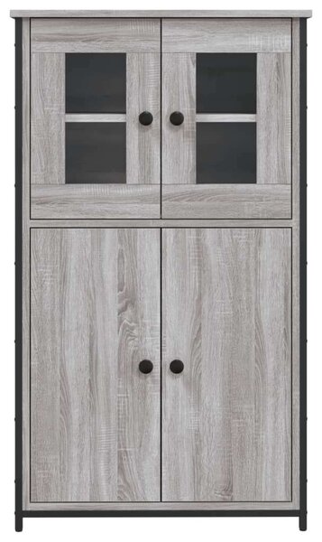 VidaXL szürke sonoma színű szerelt fa magasszekrény 62 x 32 x 106,5 cm