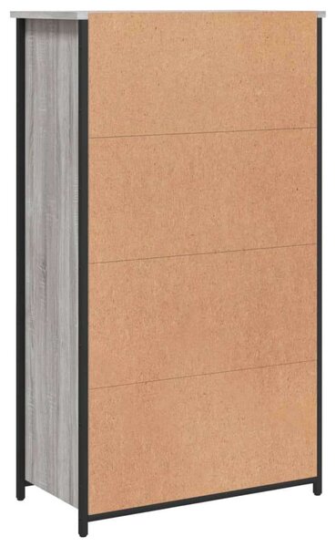 VidaXL szürke sonoma színű szerelt fa magasszekrény 62 x 32 x 106,5 cm