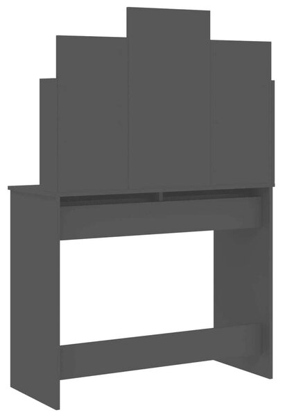 VidaXL Sminkasztal - Fekete - 96x39x142 cm