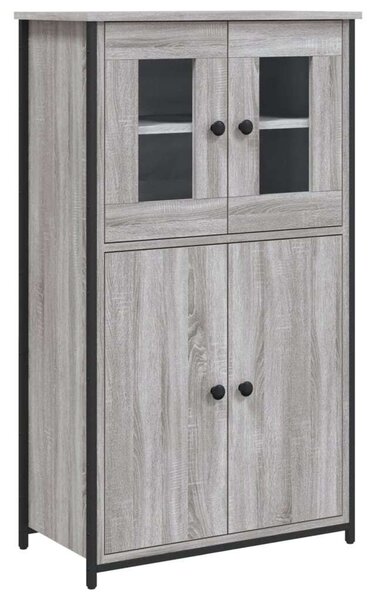 VidaXL szürke sonoma színű szerelt fa magasszekrény 62 x 32 x 106,5 cm