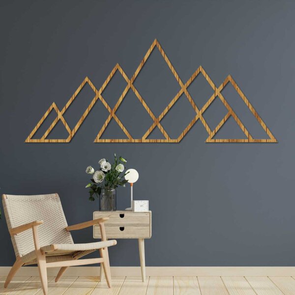 Fa falfestmény geometrikus hegyek | APALATU