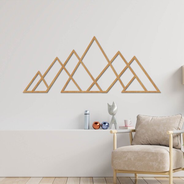Fa falfestmény geometrikus hegyek | APALATU