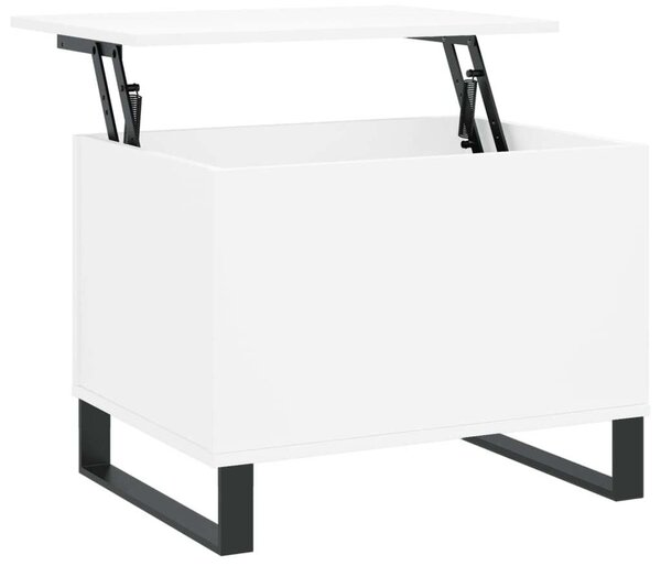 Modern Emeletes Dohányzóasztal - Fehér - 60x44,5x45 cm