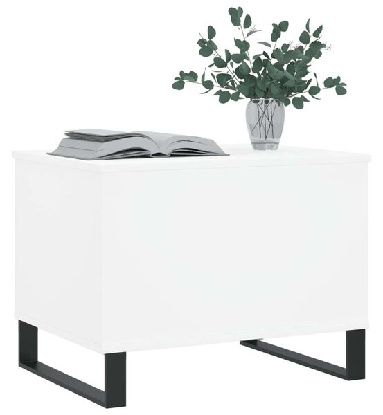 Modern Emeletes Dohányzóasztal - Fehér - 60x44,5x45 cm