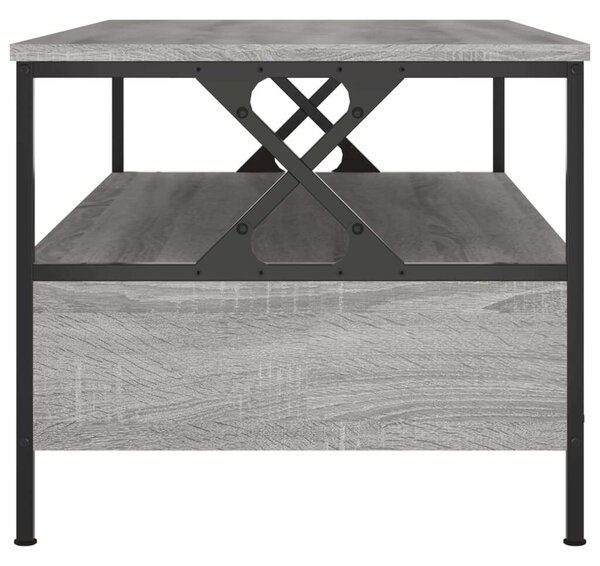 Modern Dohányzóasztal - Szürke Sonoma - 100x51x45 cm