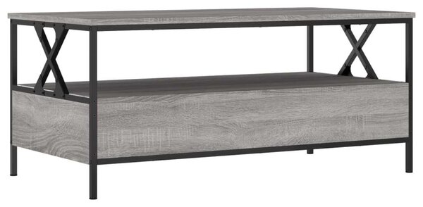 Modern Dohányzóasztal - Szürke Sonoma - 100x51x45 cm