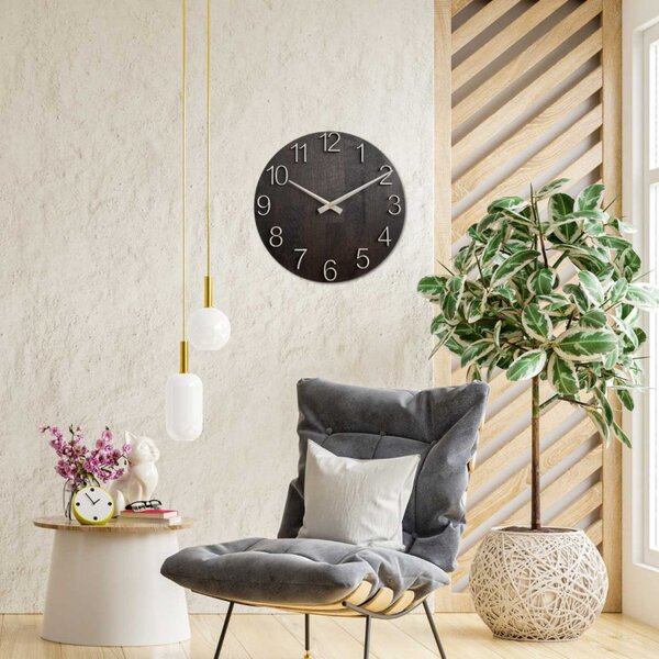 Elegáns tölgyfa falióra - OROBORO