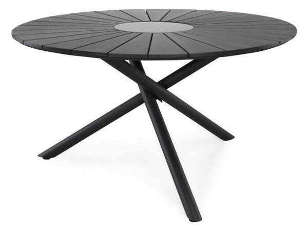 Kerti asztal Comfort Garden 295 75cm, Fekete, Fém